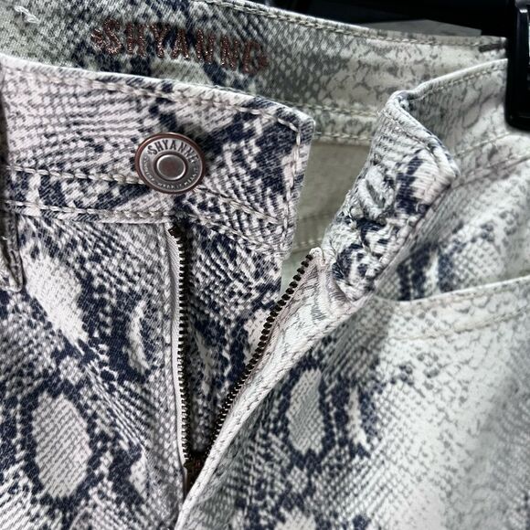 Shyanne Western Country Python Skinny Stretchy Jeans Size 28 Short Snakeskin - Picture 11 of 16